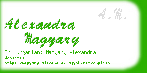 alexandra magyary business card